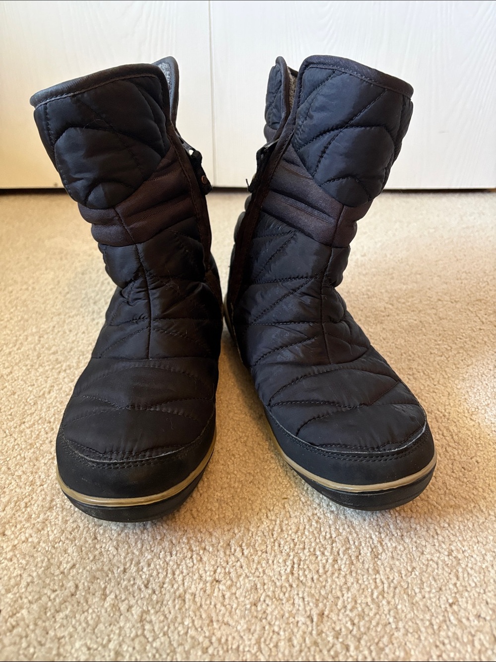 Columbia Women's Black Quilted Winter Boot